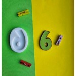 Силиконовый молд "Молд цифра 6 (детская)"