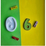 Силиконовый молд "Молд цифра 6 (детская)"