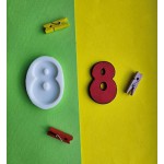 Силиконовый молд "Молд цифра 8 (детская)"