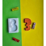 Силиконовый молд "Цифра 3 (детская)"