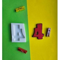 Силиконовый молд "Цифра 4 (детская)"