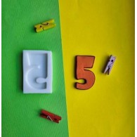 Силиконовый молд "Цифра 5(детская)"