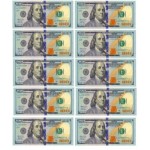 Вафельная картинка  "Доллары" (а4)