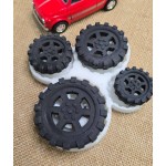 Силиконовый молд "Набор колес"